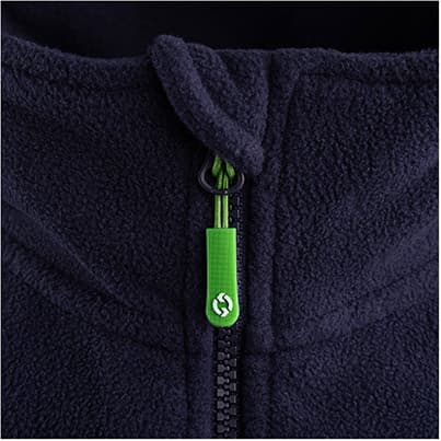 Fleece zip and trim detail on workwear mid-layer garment